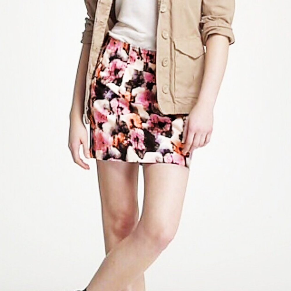 J. Crew Pot Pourri Floral Mini Skirt